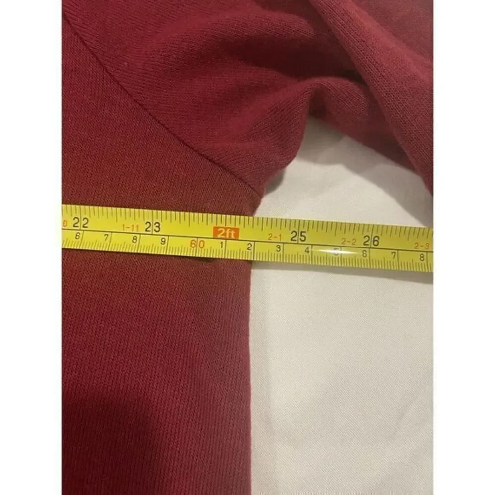 Reborn J Burgundy Red Cheetah Print Hem‎ and Sleeve Cuffs 2XL Tunic - Picture 11 of 11